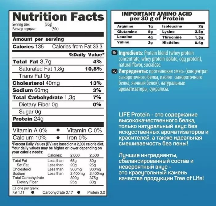 Life Protein (1800 г.)