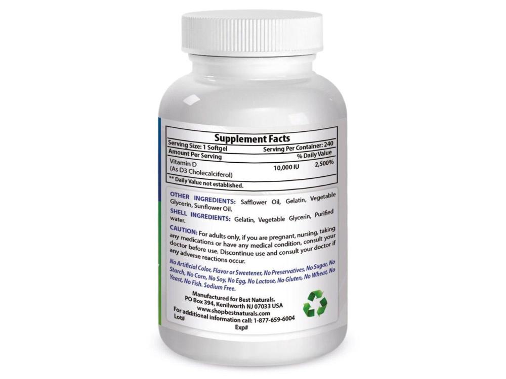 Best Naturals Vitamine D (240 капс.)