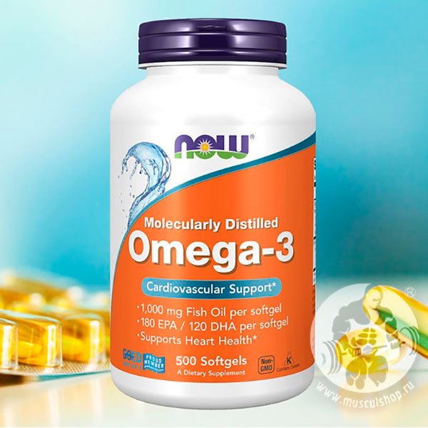 NOW Omega-3 (500 капс.)