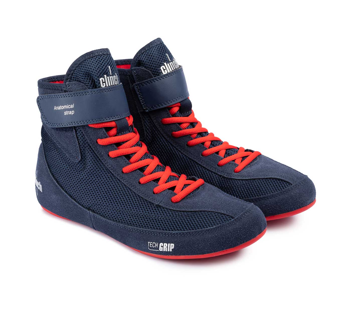 Борцовки Clinch Grip сине-красные 40